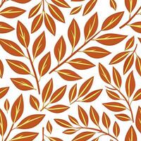 Thanksgiving leaves seamless pattern with rich autumn colors of red orange and yellow for a warm harvest inspired look concept as Warm Thanksgiving pattern with red orange and yell Clear Set 17 vector