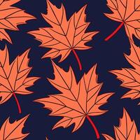 Thanksgiving leaves seamless pattern with rich autumn colors of red orange and yellow for a warm harvest inspired look concept as Warm Thanksgiving pattern with red orange and yell Clear Set 16 vector