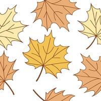 Thanksgiving leaves seamless pattern with rich autumn colors of red orange and yellow for a warm harvest inspired look concept as Warm Thanksgiving pattern with red orange and yell Clear Set 6 vector