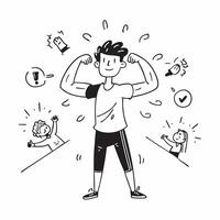 Teenager with ADHD participating in a dance class concept as A teenager with ADHD enjoying and participating in a dance class showcasing energy joy and inclusive movement activitie Clear vector