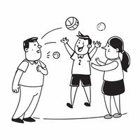 Teen with Down syndrome playing basketball with friends concept as A teen with Down syndrome joyfully playing basketball with friends showcasing inclusion teamwork and the exciteme Clear Set 2 vector