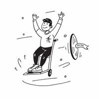 Teen with spina bifida enjoying adaptive sailing concept as A teen with spina bifida joyfully participating in adaptive sailing showcasing resilience inclusion and the thrill of wa Clear Set 2 vector