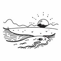 Sunlit beach with clear blue skies and gentle waves concept as A sunlit beach with clear blue skies gentle waves lapping at the shore and ample copyspace for text capturing the ess Clear vector