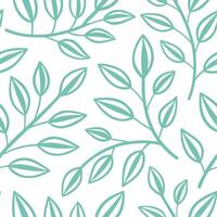 Spring leaves seamless pattern with light airy tones and delicate detail for soft whimsical spring designs concept as Soft spring leaves pattern with airy tones and delicate detail Clear vector