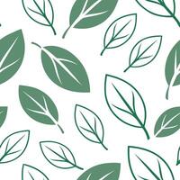 Spring leaves seamless pattern with scattered leaves and subtle color transitions for a natural organic aesthetic concept as Natural spring leaves pattern with scattered leaves and Clear vector
