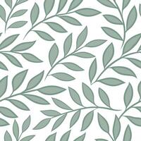 Spring leaves seamless pattern with layered leaves and soft tonal gradients for a subtle sophisticated effect concept as Layered spring leaves pattern with soft tonal gradients cre Clear vector