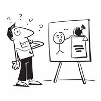Speaker using expressive facial expressions during a workshop concept as A speaker using expressive facial expressions during a workshop showcasing positive body language engagemen Clear vector