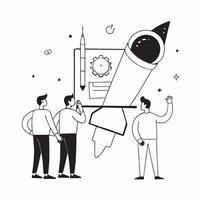 Space Communication Protocols concept as Developing advanced communication protocols to ensure reliable and secure data transmission in space missions in Photo Stock Concept Clear vector