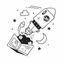 Space Rocket Tiles concept as Space rocket tiles that ignite dreams of space travel and adventure among aspiring young astronauts in Photo Stock Concept Clear vector