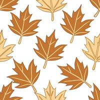 Soft autumn leaves seamless pattern with muted tones and delicate textures for peaceful fall vibes concept as Gentle autumn leaves pattern with muted tones and delicate textures id Clear Set 2 vector