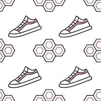 Sleek cyber futuristic seamless tile design digital interface pattern abstract neon grid modern art dynamic tech minimal precision concept as Isolated white balance scene em Clear vector