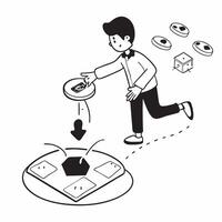 Simple flat design icon Young boy with prosthetic leg playing soccer with friends concept as A young boy with a prosthetic leg enjoying a soccer game with friends showing resilienc Clear vector