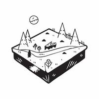 Simple flat design icon Wildlife in Springtime Alpine Meadows concept as Wildlife emerging in springtime Alpine meadows captured in lively and dynamic interactions within their eco Clear Set 2 vector