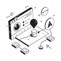 Simple flat design icon Voice User Interface Design concept as Designers specializing in voice user interfaces to create more natural and efficient interactions for usersSimple fl Clear Set 2 vector