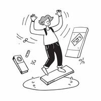 Simple flat design icon Teenager with ADHD participating in a dance class concept as A teenager with ADHD enjoying and participating in a dance class showcasing energy joy and incl Clear vector