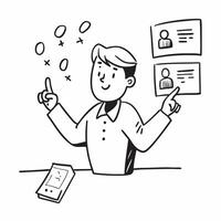 Simple flat design icon Teacher using positive gestures to encourage student participation concept as A teacher using positive gestures to encourage student participation showcasin Clear Set 2 vector