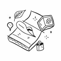 Simple flat design icon Sustainable Packaging Solutions concept as A company implements innovative sustainable packaging solutions to reduce environmental impactSimple flat illust Clear Set 3 vector