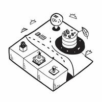 Simple flat design icon Sustainable Water Management concept as Businesses implement sustainable water management systems to conserve water and reduce environmental footprintSimpl Clear Set 2 vector