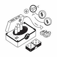 Simple flat design icon Sustainable Investment Strategies concept as Financial firms develop sustainable investment strategies that prioritize environmental social and governance f Clear vector