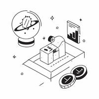 Simple flat design icon Space Radiation Protection concept as Development of new materials and technologies to protect astronauts from harmful space radiation during missionsSimpl Clear Set 2 vector