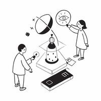 Simple flat design icon Space Communication Protocols concept as Developing advanced communication protocols to ensure reliable and secure data transmission in space missionsSimpl Clear Set 2 vector