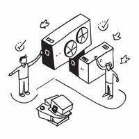 Simple flat design icon Secure Data Transfer concept as Professionals ensuring secure data transfer between systems highlighting encryption and security protocolsSimple flat illus Clear vector