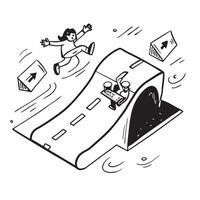 Simple flat design icon Professional Stunt Driver concept as A professional stunt driver performs daring maneuvers on a closed course thrilling onlookers with precision flat illus Clear vector