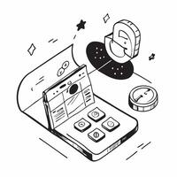 Simple flat design icon Personal Health Dashboards concept as Personal health dashboards that enable individuals to track and manage their health data effectivelySimple flat illus Clear vector