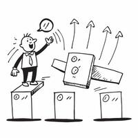 Simple flat design icon Motivational speaker using dynamic hand movements to engage an audience concept as A motivational speaker using dynamic hand movements to engage an audience Clear Set 3 vector
