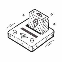 Simple flat design icon Jungle Gym Tiles concept as Bright and colorful tiles with jungle gym motifs designed to enhance play areas and stimulate active play flat illustration in Clear vector