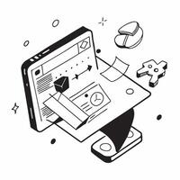 Simple flat design icon Interactive Design Workshop concept as A workshop focusing on interactive design to improve user interfaces and customer engagementSimple flat illustration Clear Set 2 vector