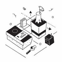 Simple flat design icon Green Building Techniques concept as Construction companies employ green building techniques to create energy efficient and sustainable structuresSimple fl Clear Set 2 vector