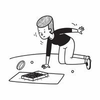 Simple flat design icon Girl with visual impairment participating in goalball concept as A girl with visual impairment actively playing goalball showcasing her skills inclusion and Clear Set 2 vector