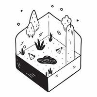 Simple flat design icon Exotic Wildlife in Rainforest concept as Exotic wildlife thrives in the dense undergrowth of the tropical rainforest a testament to natures resilience Simp Clear vector