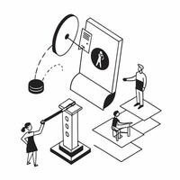 Simple flat design icon Employee Privacy Rights Education concept as A series of educational sessions focused on teaching employees about their privacy rights at workSimple flat i Clear vector