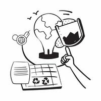 Simple flat design icon Eco friendly startup developing innovative green technologies concept as An eco friendly startup developing innovative green technologies emphasizing sustai Clear vector