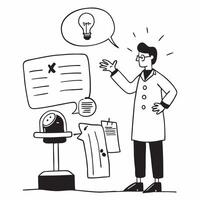Simple flat design icon Doctor with a prosthetic leg speaking at a healthcare conference concept as A doctor with a prosthetic leg confidently speaking at a healthcare conference s Clear Set 4 vector