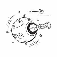 Simple flat design icon Deep Space Communication concept as Technicians monitor deep space communication systems at a ground station ensuring contact with distant spacecraftSimple Clear Set 2 vector