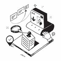 Simple flat design icon Cybersecurity Awareness Campaign concept as An organization launches a cybersecurity awareness campaign to educate employees about data privacy best practic Clear vector