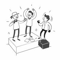 Simple flat design icon Couple with hearing impairment dancing at a party concept as A couple with hearing impairments dancing joyfully at a lively party highlighting love joy and Clear vector