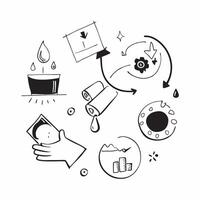 Simple flat design icon Conservation Efforts Tiles concept as Seamless tiles showcasing various conservation efforts such as water saving and energy efficiency flat illustration i Clear vector