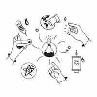 Simple flat design icon Conservation Efforts Tiles concept as Seamless tiles showcasing various conservation efforts such as water saving and energy efficiency flat illustration i Clear Set 2 vector