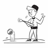 Simple flat design icon Boy with muscular dystrophy playing baseball concept as A boy with muscular dystrophy joyfully playing baseball with his team highlighting inclusion teamwor Clear Set 2 vector