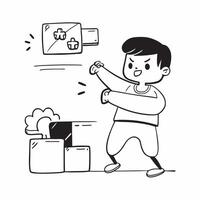 Simple flat design icon Boy with autism playing with therapy dog concept as A boy with autism enjoying playtime with his therapy dog showcasing the joy support and comfort that ani Clear Set 5 vector