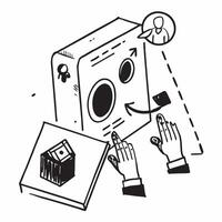 Simple flat design icon Biometric Data Security concept as Security team implementing biometric data protection measures to secure personal identification systemsSimple flat illus Clear vector