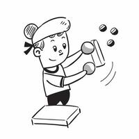 Simple flat design icon Boy with a prosthetic leg playing soccer with his team concept as A boy with a prosthetic leg joyfully playing soccer with his teammates showcasing resilien Clear Set 2 vector