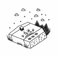 Simple flat design icon Alpine Meadows in Full Bloom concept as Alpine meadows in full bloom displaying a carpet of wildflowers that attracts photographers and nature enthusiastsS Clear vector