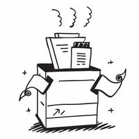 Silhouette of a storage bin and a sales forecast symbolizing sales growth in double exposure with copy space concept as A silhouette of a storage bin intertwined with a sales fore Clear vector