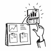 Silhouette of a stock shelf and a demand planning chart symbolizing demand planning in double exposure with copy space concept as A silhouette of a stock shelf intertwined with a Clear vector
