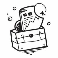 Silhouette of a shipping crate and a forecasting chart symbolizing inventory forecasting in double exposure with copy space concept as A silhouette of a shipping crate intertwined Clear vector